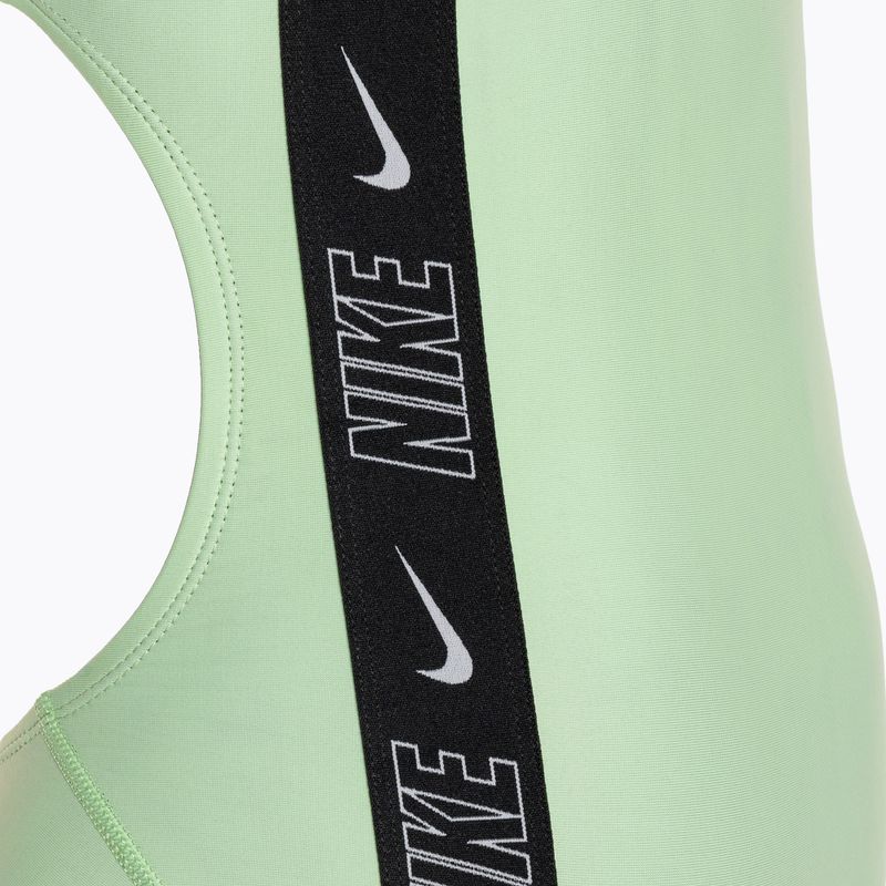 Costume intero donna Nike Logo Tape Fastback vapor green 4