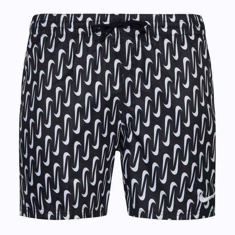 Pantaloncini da bagno Nike Swoosh Link 5" Volley da uomo, nero