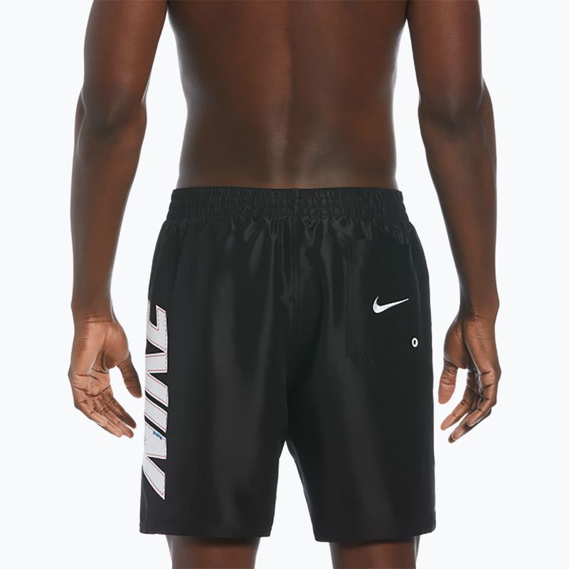 Pantaloncini da bagno Nike Big Block 7" Volley da uomo, nero 6