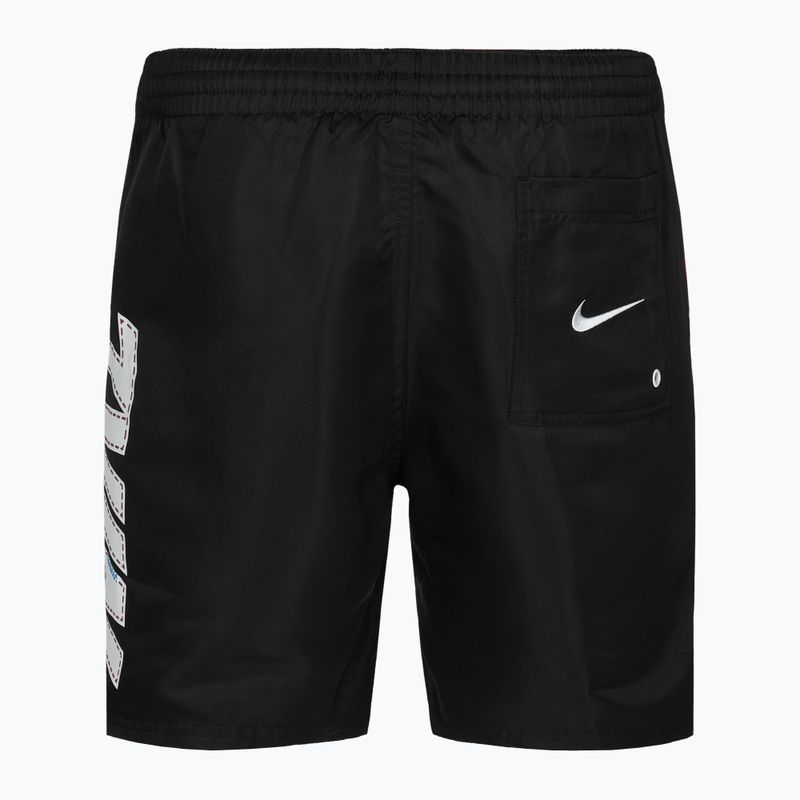 Pantaloncini da bagno Nike Big Block 7" Volley da uomo, nero 2