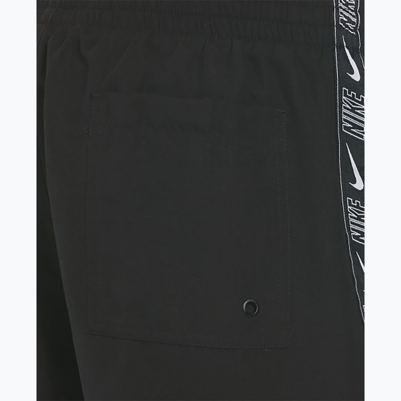 Pantaloncini da bagno Nike Logo Tape 5" Volley da uomo, nero 10