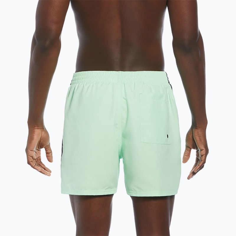 Pantaloncini da bagno Nike Logo Tape 5" Volley uomo verde vapore 6