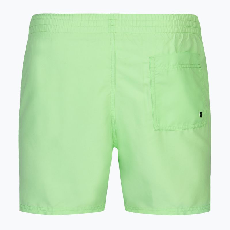 Pantaloncini da bagno Nike Logo Tape 5" Volley uomo verde vapore 2