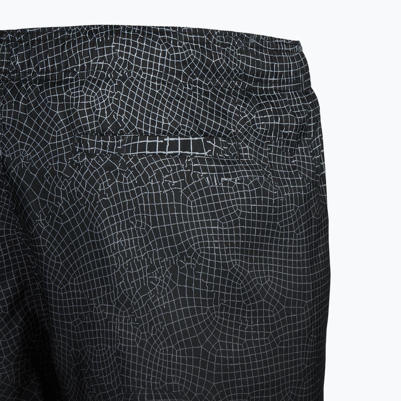 Pantaloncini da bagno da uomo Nike Grid Swoosh Breaker 9" Volley nero 4