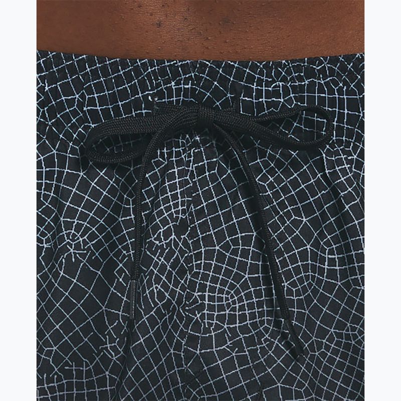 Pantaloncini da bagno da uomo Nike Grid Swoosh Breaker 9" Volley nero 8