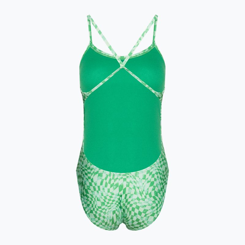 Costume intero da donna Nike Hydrastrong Cutout verde shock 2