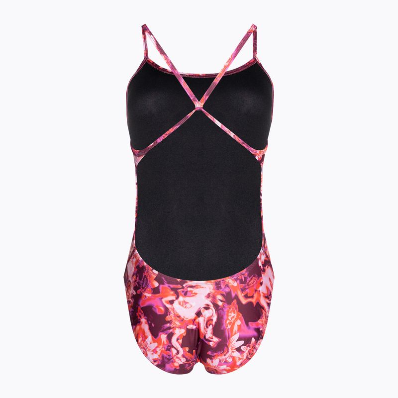 Costume intero da donna Nike Hydrastrong Cutout in schiuma rosa 2