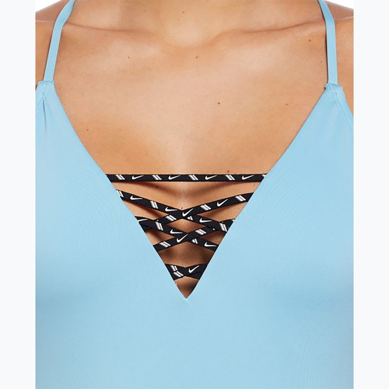 Nike Sneakerkini 2.0 Croccback costume intero donna blu acquario/blu scuba 4