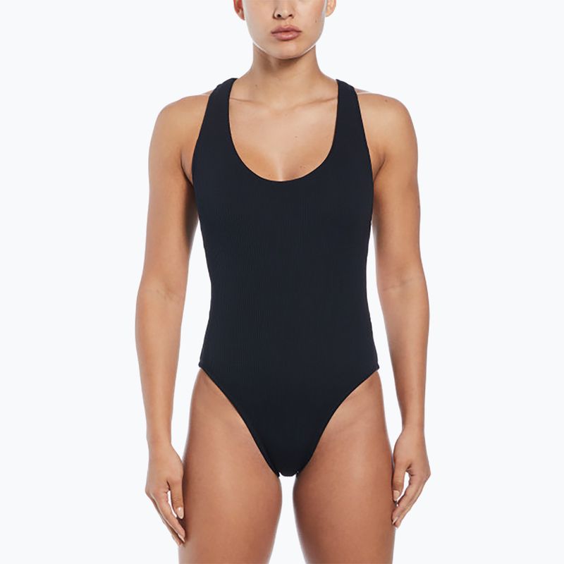 Nike Elevated Essential Pucker Crossback - costume intero nero 4