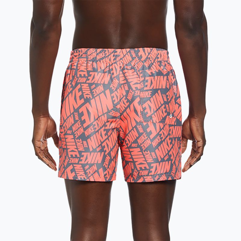 Pantaloncini da bagno Nike Tossed 5" Volley hot punch da uomo 3