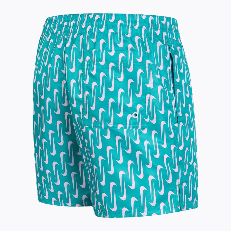 Pantaloncini da bagno da uomo Nike Swoosh Link 5" Volley dusty cactus 3