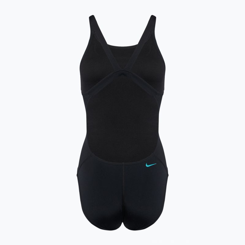Costume intero donna Nike Hydrastrong 3D Swoosh Fastback nero 2