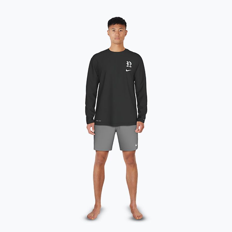 Uomo Nike Luxe Letter Hydroguard a maniche lunghe nero 2
