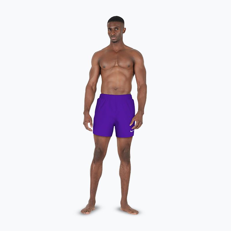 Pantaloncini da bagno Nike Essential 5" Volley da uomo, viola 2