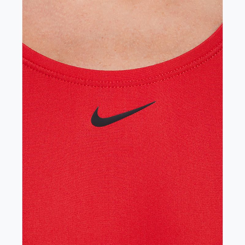 Costume intero da donna Nike Logo Tape Fastback rosso università 5