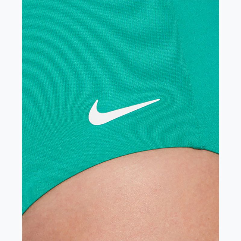 Costume intero da donna Nike Essential con scollo a V, verde stadio 7