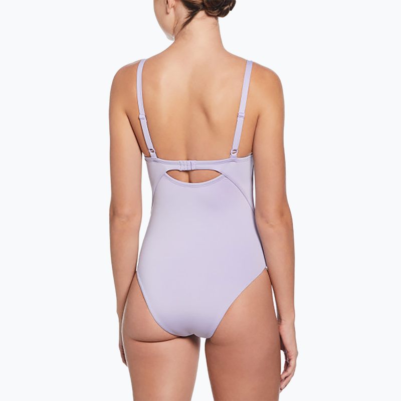 Costume intero da donna Nike Essential con scollo a V ortensie 3
