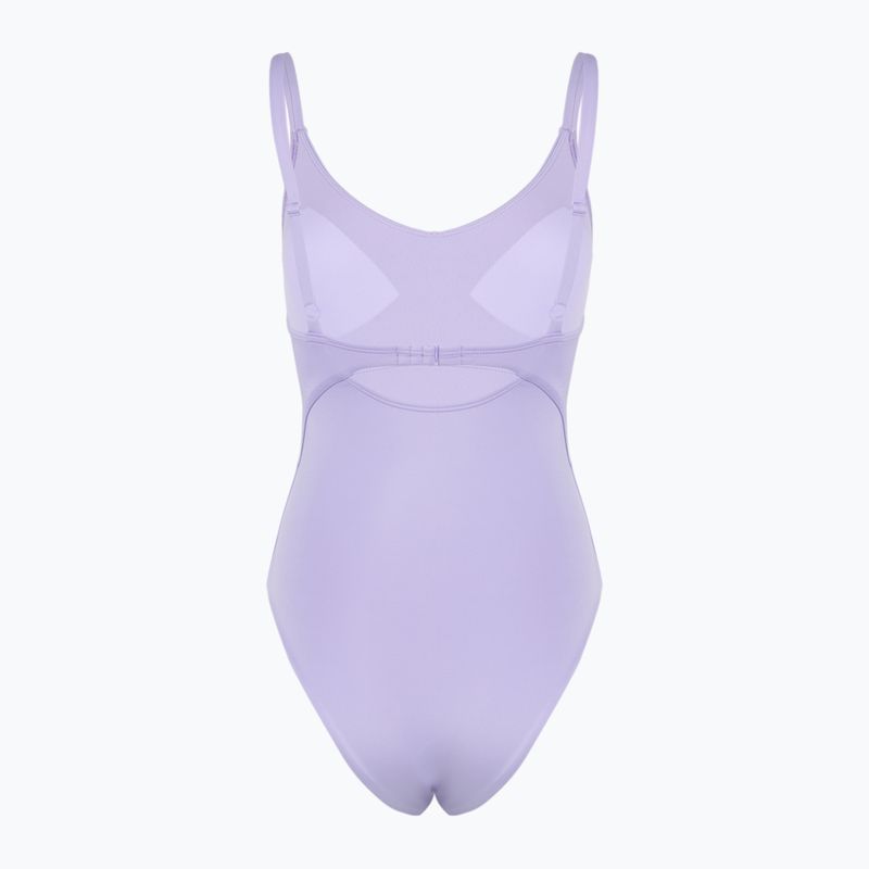 Costume intero da donna Nike Essential con scollo a V ortensie 2