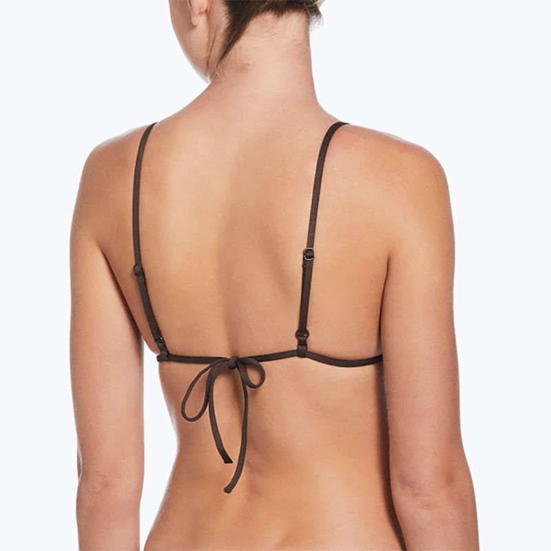 Nike Essential Triangle Bikini top costume da bagno marrone barocco 3
