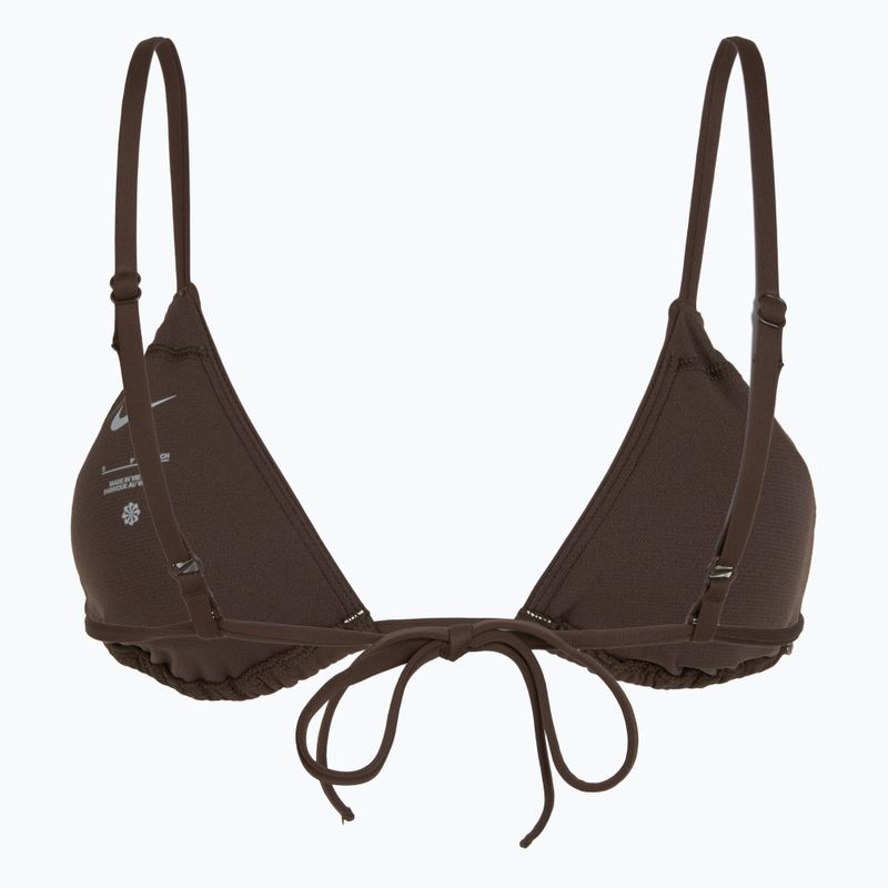 Nike Essential Triangle Bikini top costume da bagno marrone barocco 2