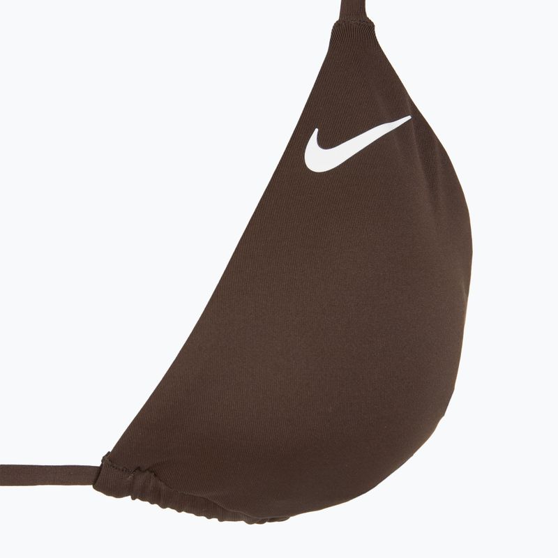 Nike Essential Triangle Bikini top costume da bagno marrone barocco 3
