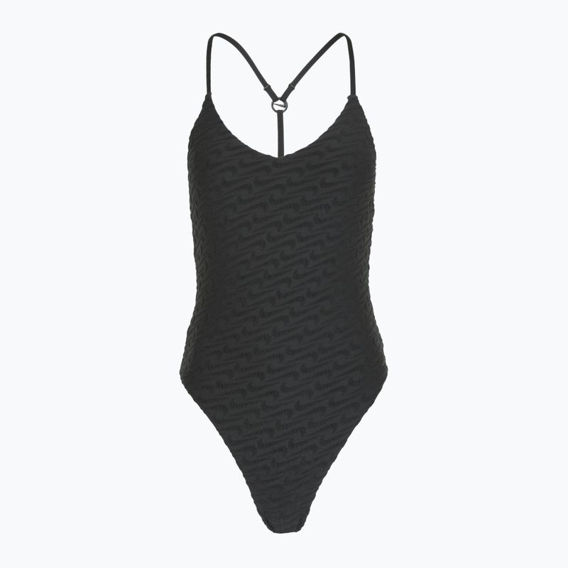 Costume intero donna Nike Swoosh Link Y-Back nero