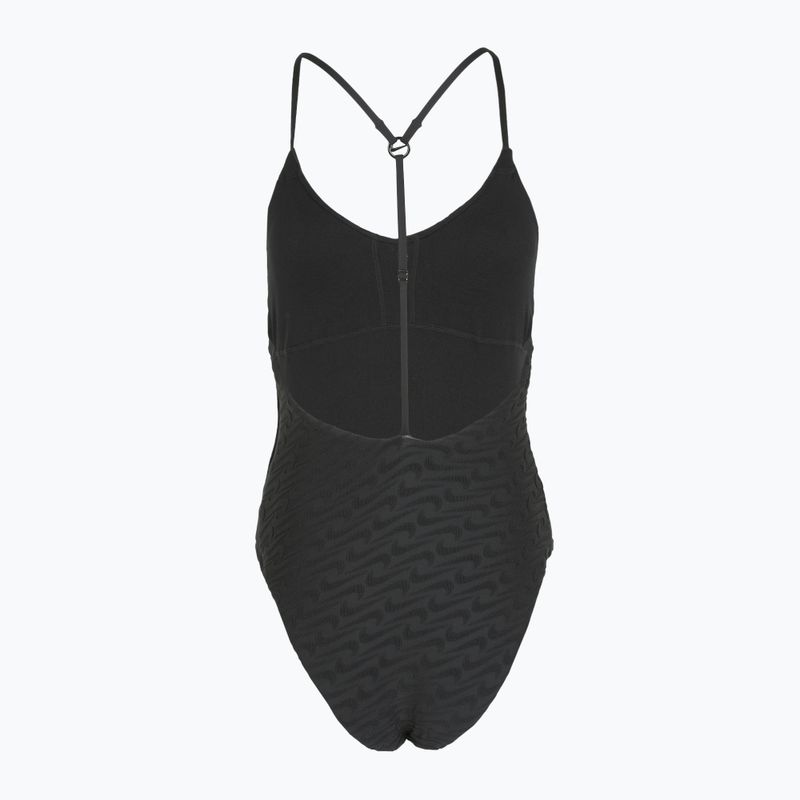 Costume intero donna Nike Swoosh Link Y-Back nero 2