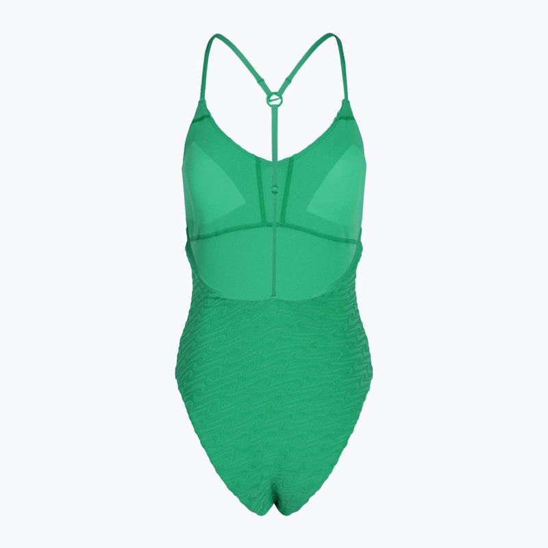 Costume intero donna Nike Swoosh Link Y-Back verde stadio 2
