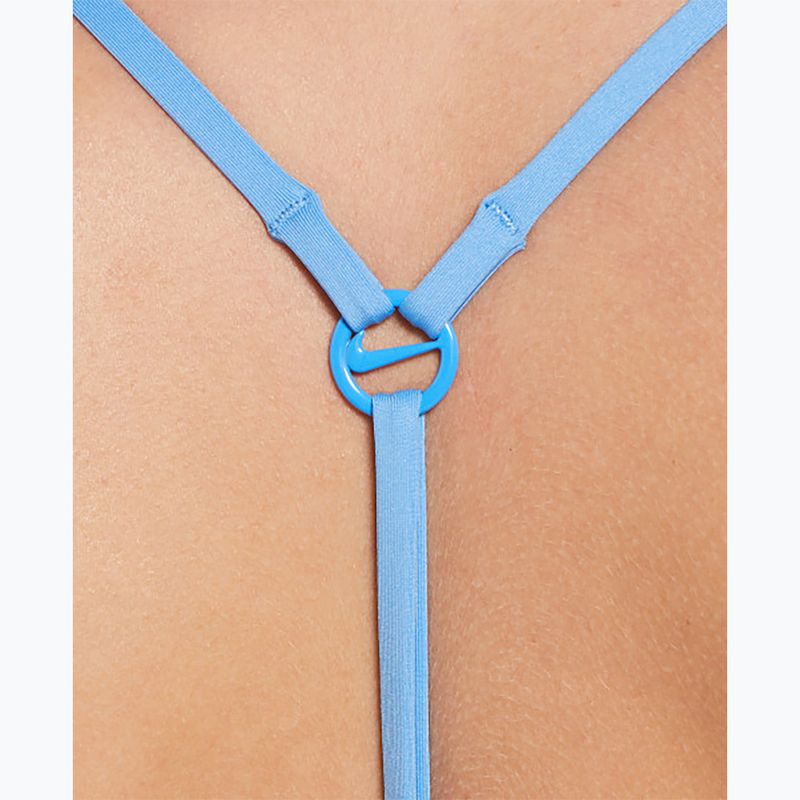 Costume intero donna Nike Swoosh Link Y-Back blu università 5