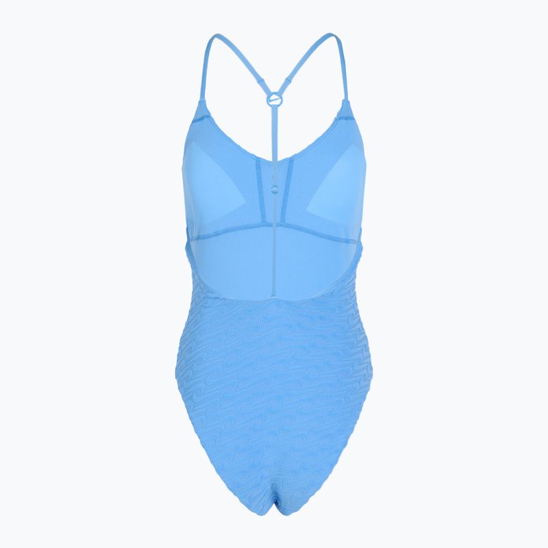Costume intero donna Nike Swoosh Link Y-Back blu università 2