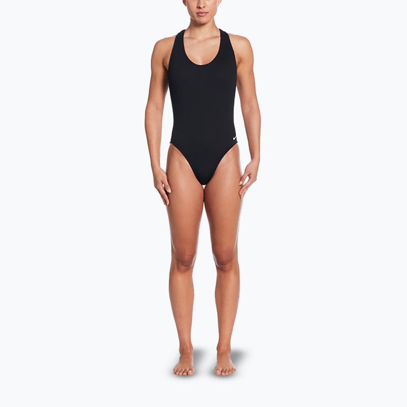 Costume intero Nike Elevated Essential Crossback donna nero 2