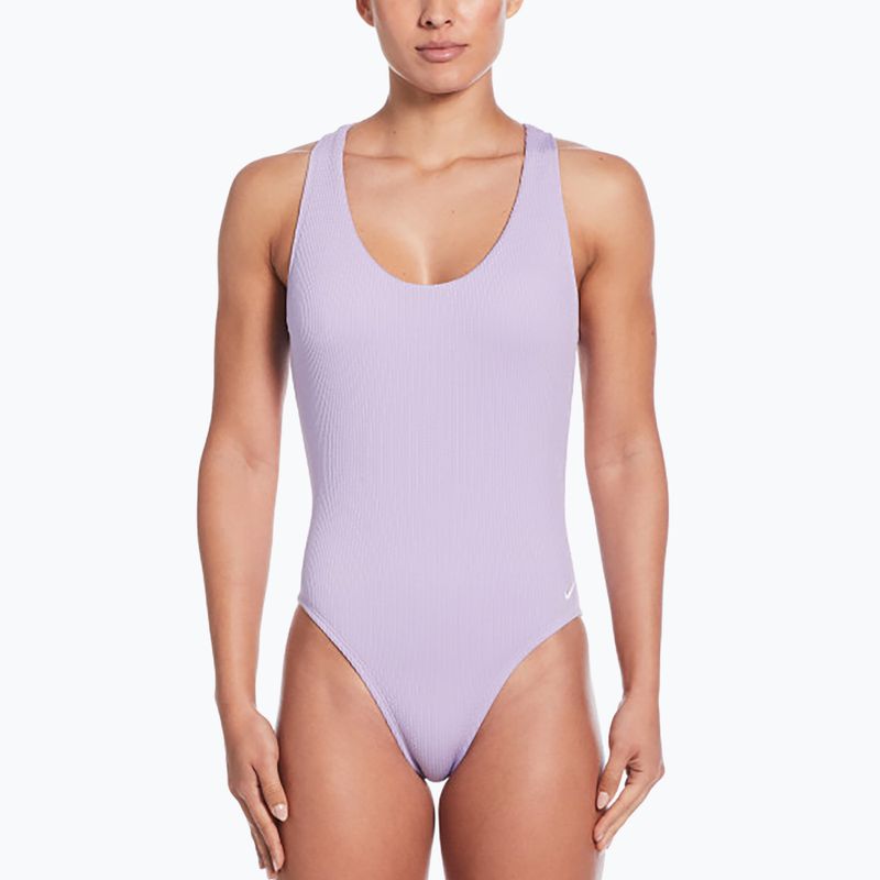 Costume intero Nike Elevated Essential Crossback ortensie da donna