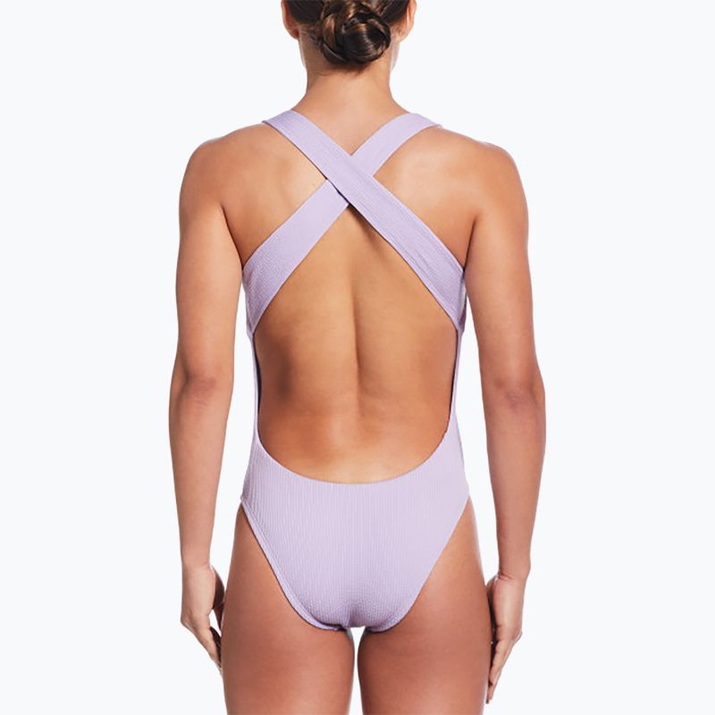 Costume intero Nike Elevated Essential Crossback ortensie da donna 3