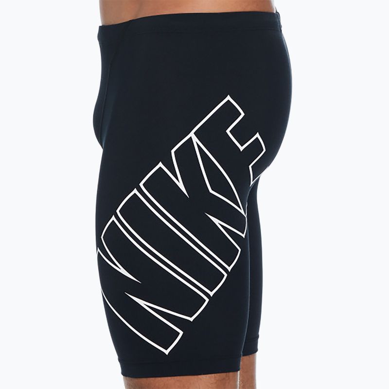 Maglia da nuoto Nike Hydrastrong da uomo, nero 8
