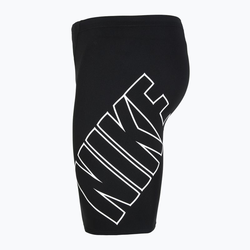 Maglia da nuoto Nike Hydrastrong da uomo, nero 3