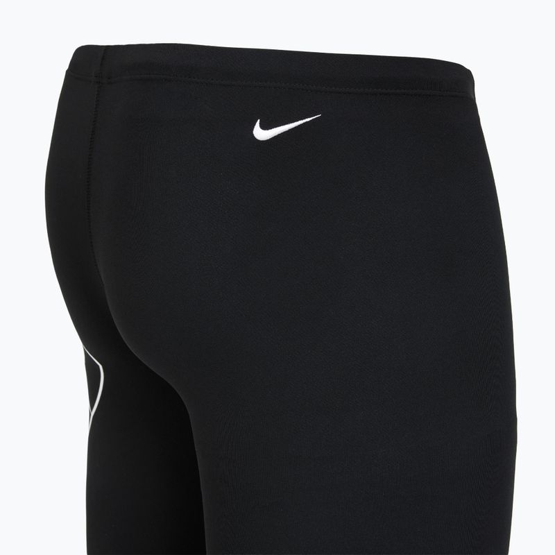 Maglia da nuoto Nike Hydrastrong da uomo, nero 4