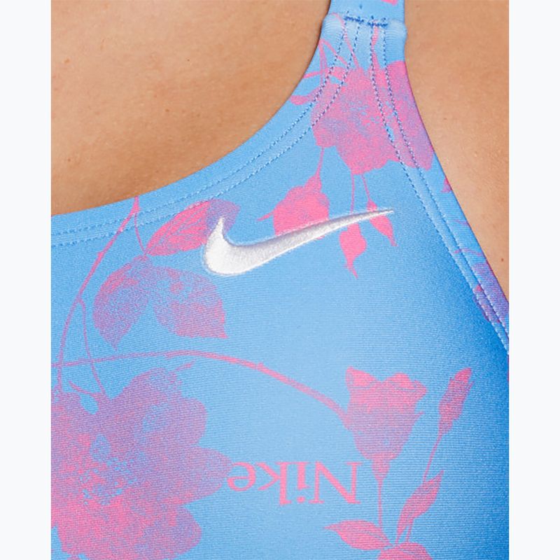 Costume intero donna Nike Hydrastrong Fastback blu università 4
