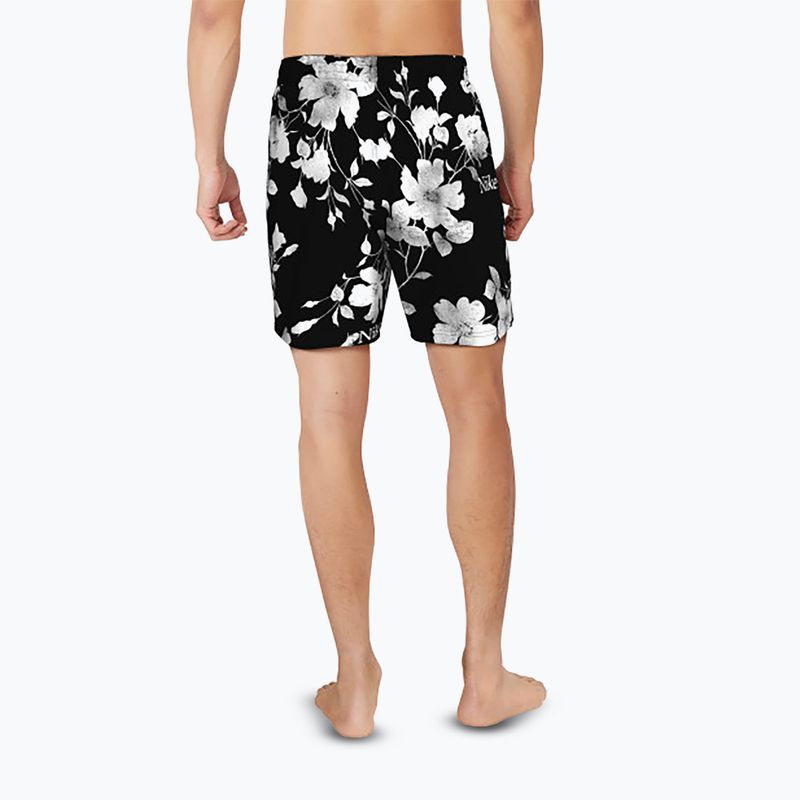 Pantaloncini da bagno Nike Fine Floral 7" Volley da uomo, nero 8