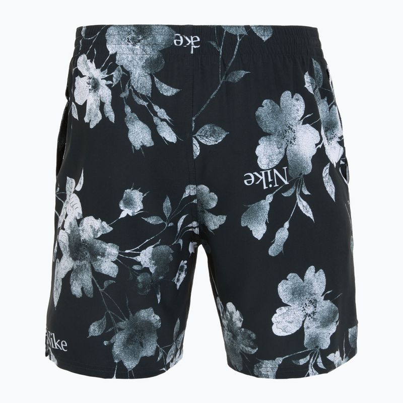 Pantaloncini da bagno Nike Fine Floral 7" Volley da uomo, nero 2