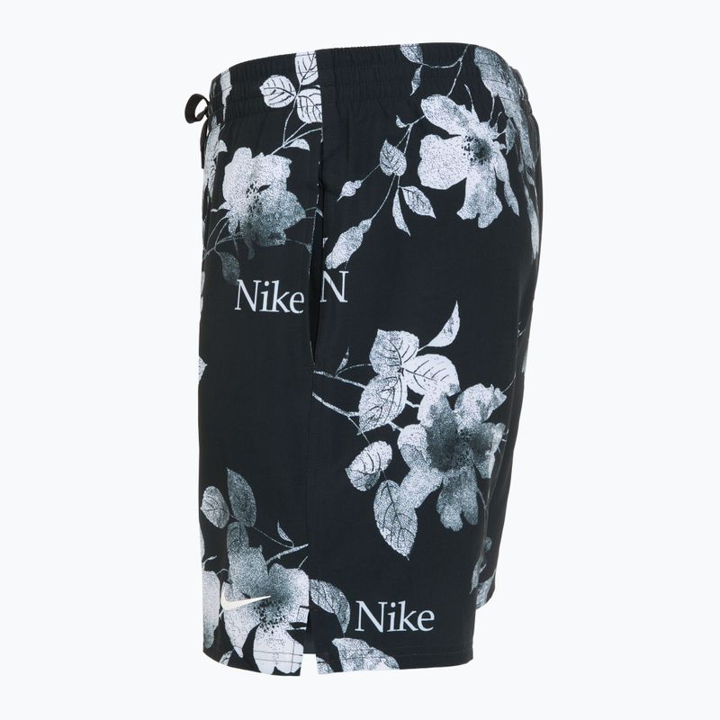Pantaloncini da bagno Nike Fine Floral 7" Volley da uomo, nero 3