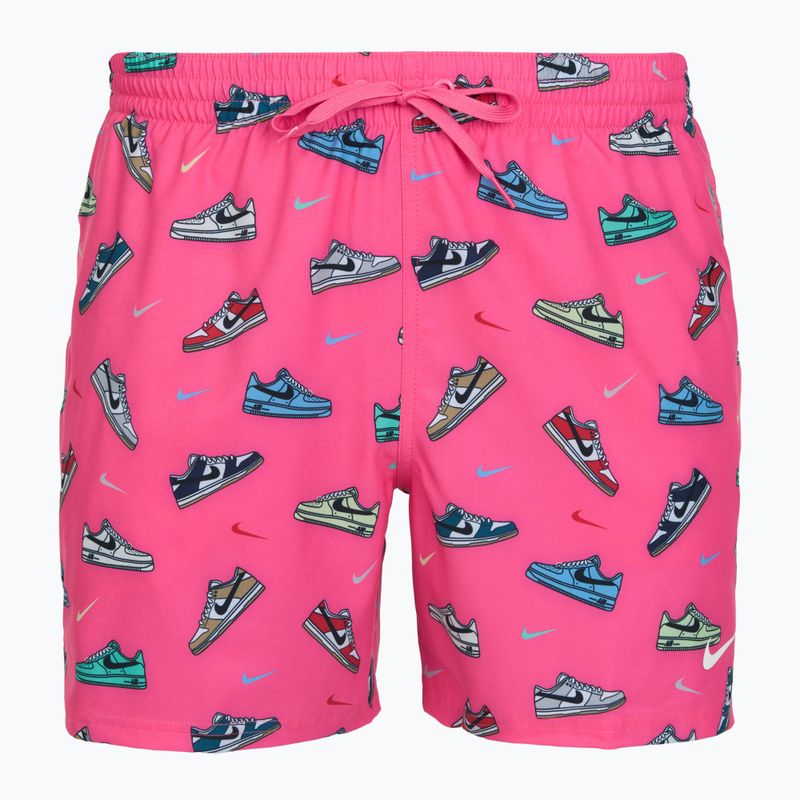 Pantaloncini da bagno uomo Nike Multi Print 5" Volley pinksicle