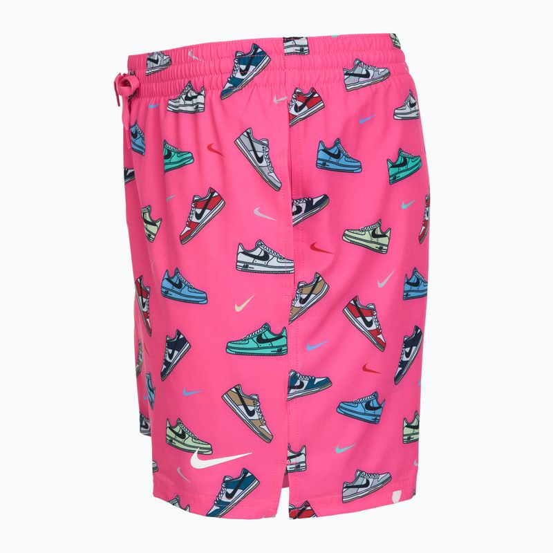 Pantaloncini da bagno uomo Nike Multi Print 5" Volley pinksicle 3