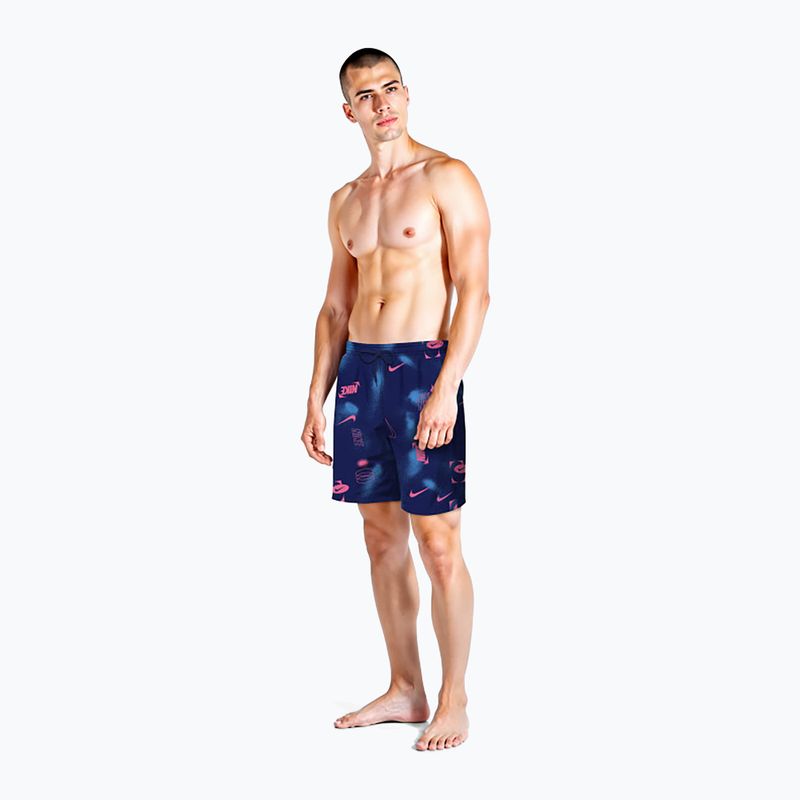 Pantaloncini da bagno uomo Nike Multi Print 7" Volley midnight navy 2