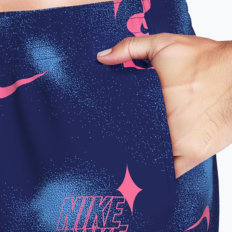 Pantaloncini da bagno uomo Nike Multi Print 7" Volley midnight navy 5