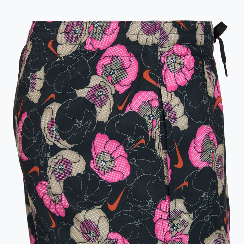 Pantaloncini da bagno uomo Nike Multi Poppy Print 5" Volley black 4