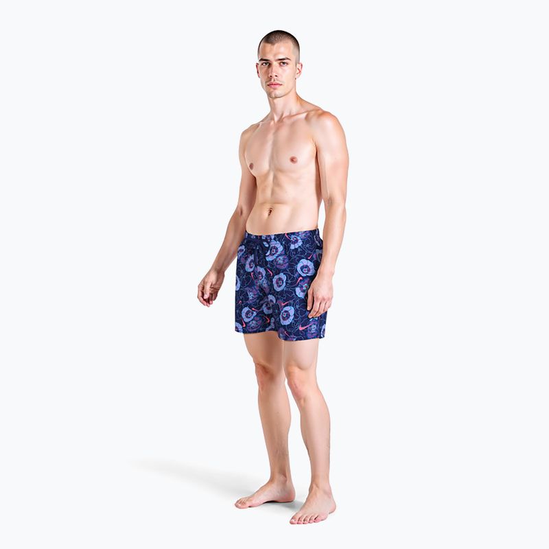 Pantaloncini da bagno uomo Nike Multi Poppy Print 5" Volley midnight navy 2