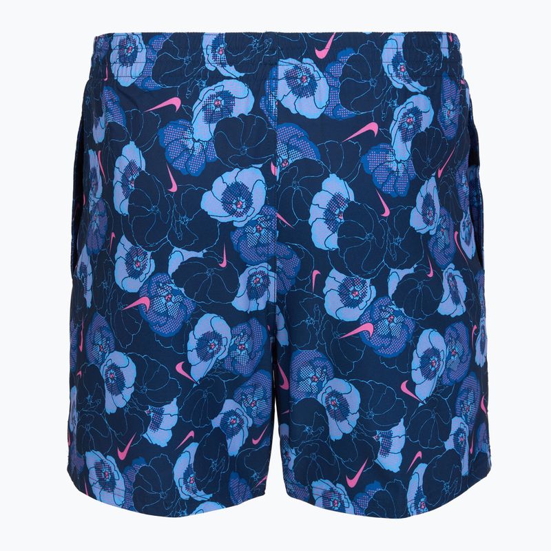Pantaloncini da bagno uomo Nike Multi Poppy Print 5" Volley midnight navy 2
