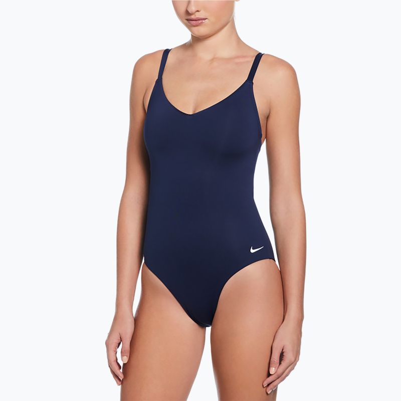 Costume intero donna Nike Essential V-Neck midnight navy