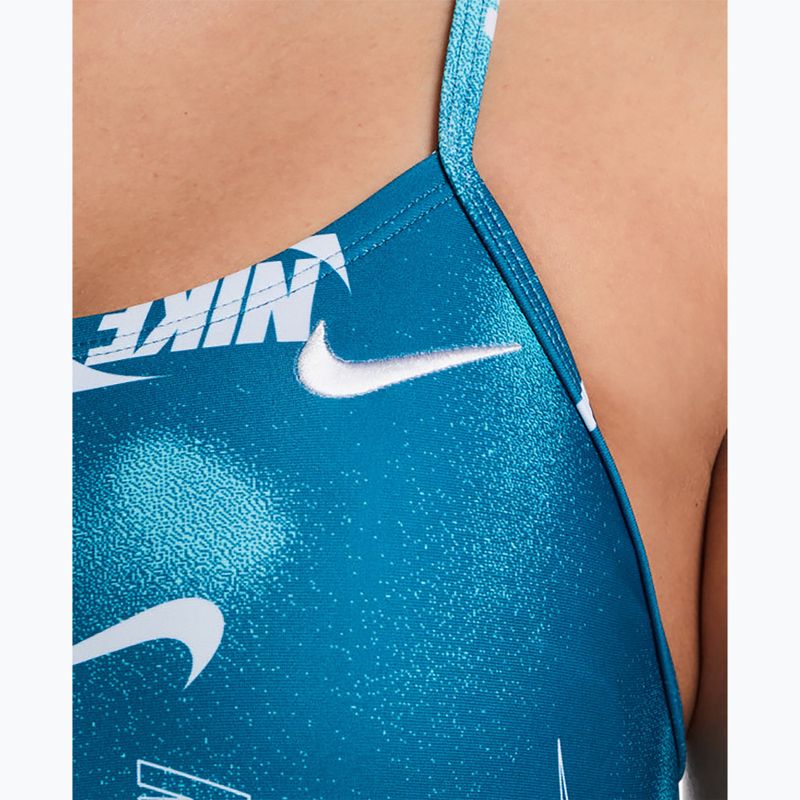 Costume intero donna Nike Hydrastrong Cutout green abyss 4