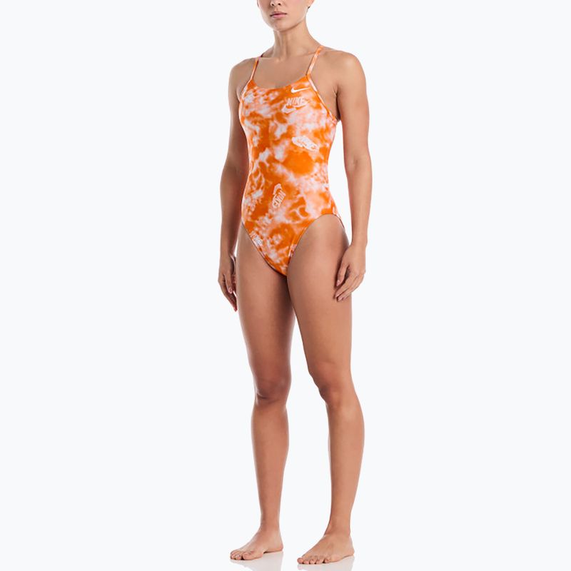 Costume intero da donna Nike Hydrastrong Cutout bright ceramic 2